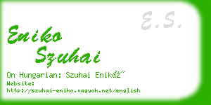 eniko szuhai business card